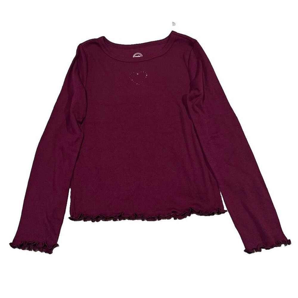 Wonder Nation Girls Long Sleeve Rhinestone S (6-6X)